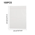 100pcs Self-Adhesive Car Garbage Bag Biodegradable Trash Rubbish Holder Storage Bag For Auto Vehicle Office Kitchen