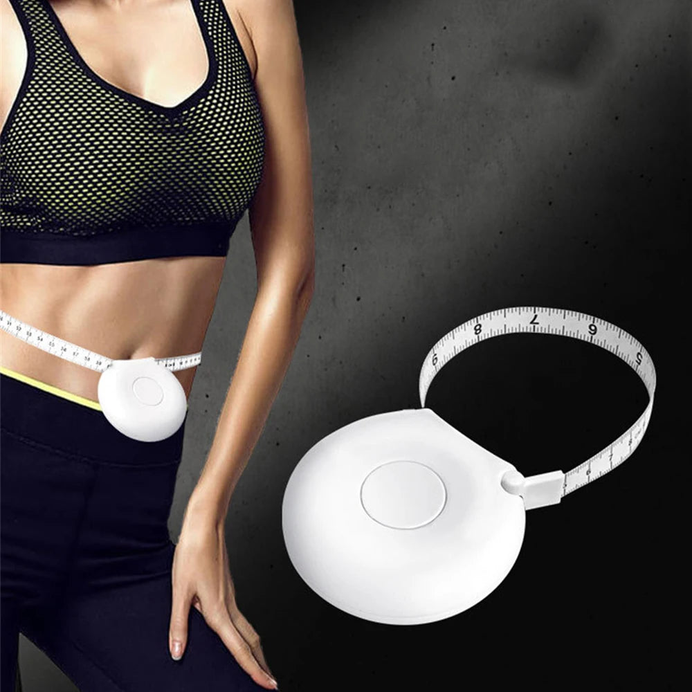 Measuring Tape 200cm/80 Inch Noise Elimination Body Waist Chest Measurement Retractable Measuring Ruler Fitness Ruler