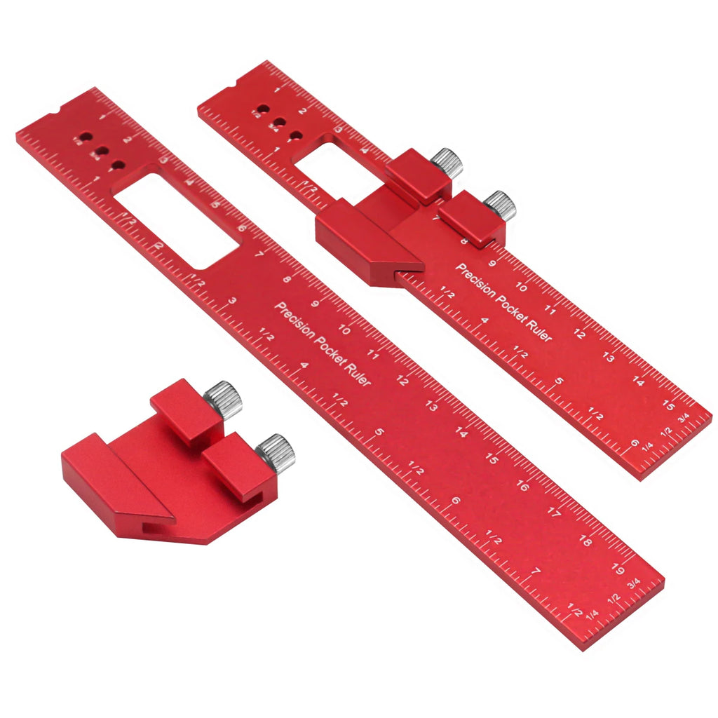 Metal Carpenter Square Angle Measuring Tool Precision T Square With Sliding Stop Imperial Metric Dual Scale Woodworking Marking