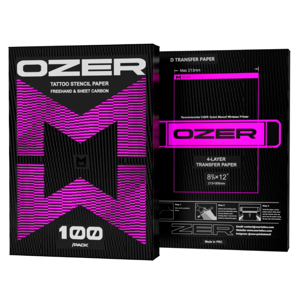 OZER 50 Sheets Tattoo Transfer Paper A4 Size, Thermal Copier Template Paper for Thermal Copier Template Paper for Tattoo Artist