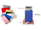 Rfid Metal Credit Card Holder Luxury Men Minimalist Wallet Cardholder Case Bag Business Supplies Card Storage Box Organizer Mini