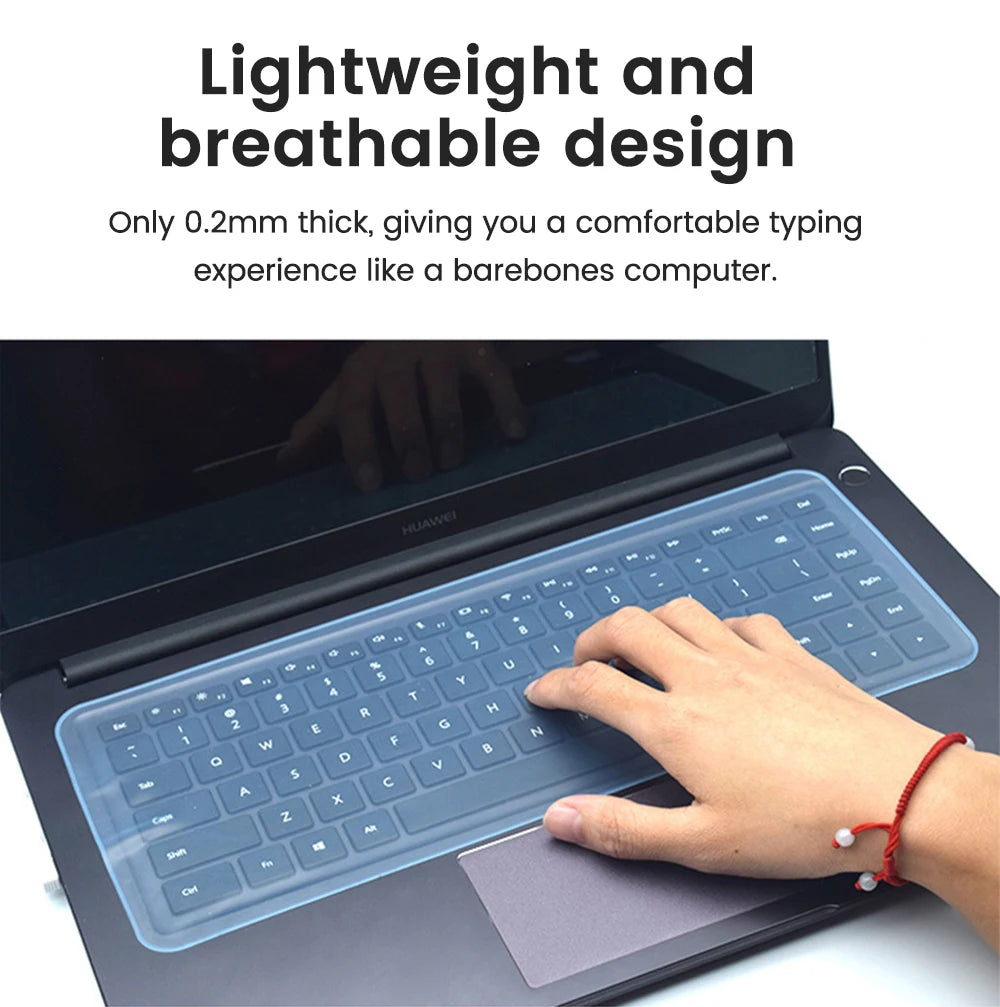 Universal Laptop Keyboard Cover Protector 12-17 inch Waterproof Dustproof Silicone Notebook Computer Keyboard Protective Film