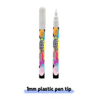 1/3 Pcs White Liquid Chalk Painting, Marking Erasable Dust-free Water-soluble Marking Pen School Classroom Office Supplies