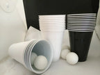 Cup Pong Game Set 22 Pcs 16 Oz Plastic Party Cups with 4 PCS Ping Pong Balls for Christmas New Year Gift  Gratuation Party