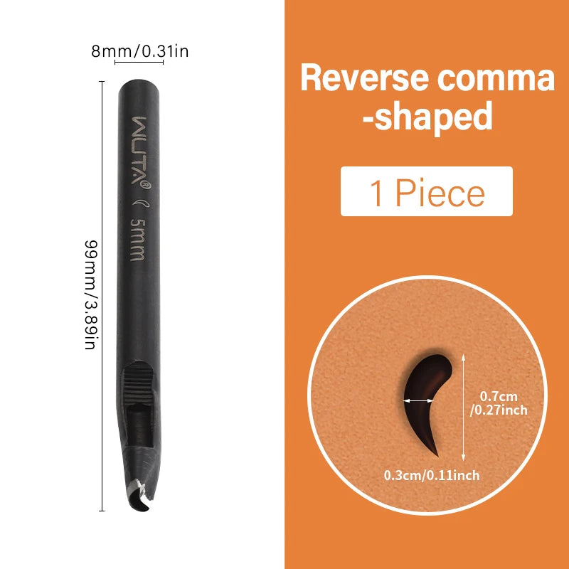WUTA 5mm Flower Leather Belt Hole Puncher Leather Hollow Punching Tool DIY Craft for Leather Watch Band,Fabric,Plastic,Paper 1pc