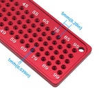 2pcs Center Finder and T-Square Hole Scribe Ruler Kit, Carpenter Center Measuring Tool, Metric & Inch Woodworking Projects Tool