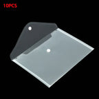 A5 Folder Bag Transparent Plastic Water Resistant File Holder File Paper Office Supplies Documents Protectors