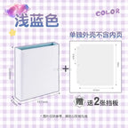 Big A5 Photocard Binder Magnetic D 3 Rings 4Grid Collect Book Kpop Photo Album PU Leather Photo Holder Korean 포카 바인더