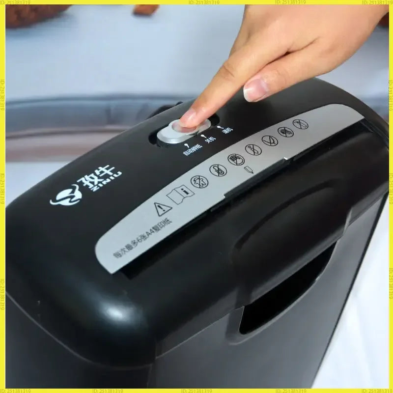 Small Size  Mini A4 Shredder Grinder For Office Household Paper Cutter Gear Electric Automatic Bill Shredder Office Electronics