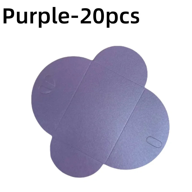 20pcs Colored pearlescent Envelope Thick Cardboard Small Foldable DIY Paper Envelopes Self Locking Buckle Letter Gift Card Cover
