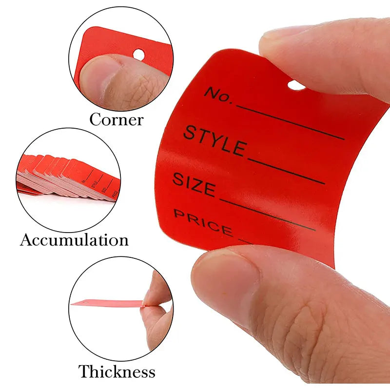 100pcs/lot 3.5x5cm Color Price Tags Kraft Paper Lables for DIY Jewelry  Retail Price Tags Handmade Clothes Size Tags Hang Lables