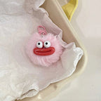 Cute Sausage Mouth Hair Ball Keychains Funny Plush Doll Pendant Key Ring Charms Backpack Car Decor Bag Pendant Accessories Gifts