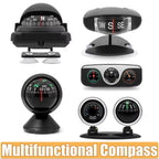 Multifunctional Compass Portable Compact Navigation Device Universal Outdoor High Precision Compass For Car Boat Moto Bicycle