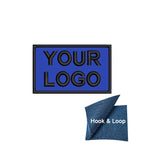 1PC 8x5cm Custom Name Tags Embroidered Patch Personalized Stripes Badge Number  Text Badge Iron On Backing Hook & Loop Backing