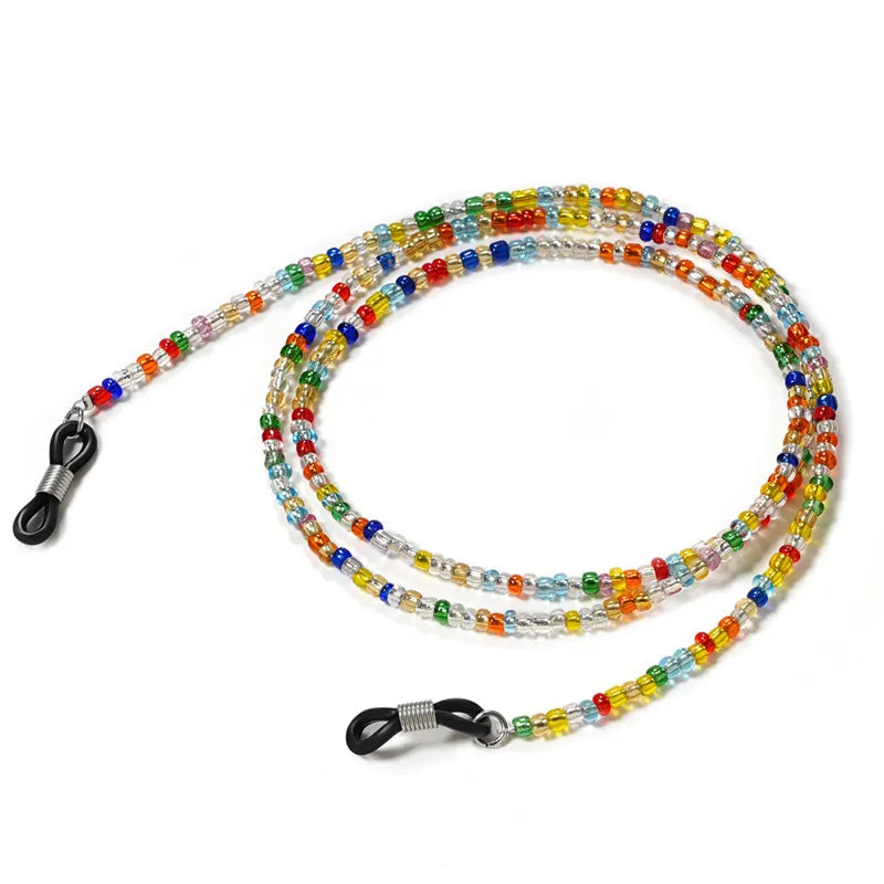 Fashion Eyeglass Chains for Women Pear Crystall Sunglasses Chains Glasses Cord Holder Eyewear Lanyard Necklace Strap Rope