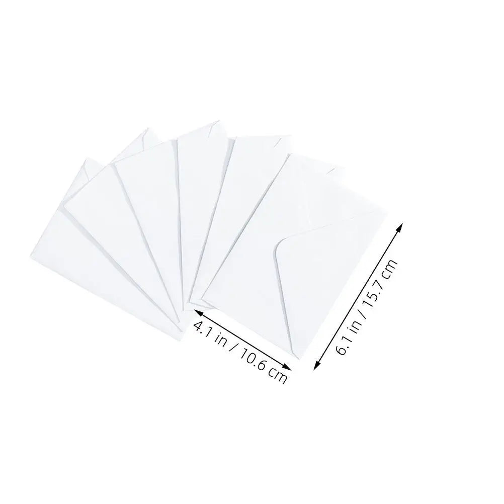 50Pcs White Envelopes Security Sealing for Mailing Photos Cards Letters Invitations Business Party Supplies White Envelope