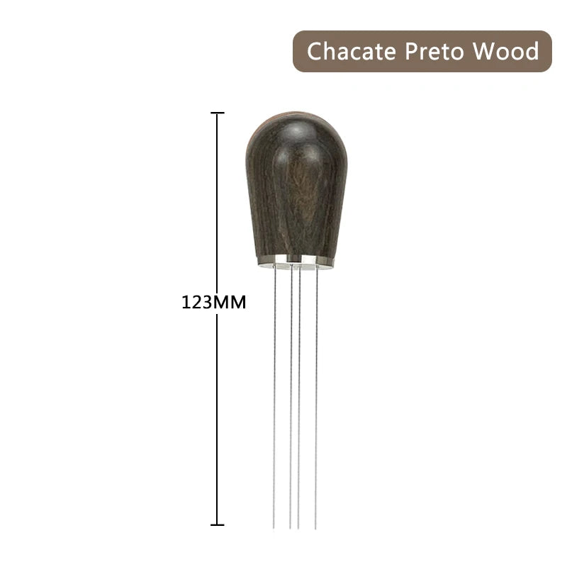 Coffee WDT Tools Needle Distributor Stainless Steel Powder Stirrer With Wooden Stand Espresso Maker Accessories Barista Tools