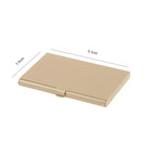 2022 New Waterproof Stainless Steel Business ID Credit Card Holder Luxury Silver Aluminium Case Cover Unisex Card Wallet