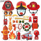 108*180cm Fireman Sam Party Supplies Disposable Tablecloth Firefighter Plastic Table Cover Fire Truck Birthday Decoration