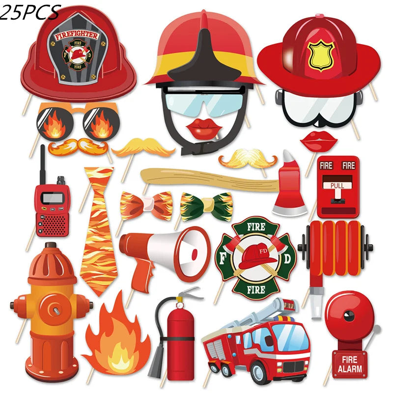 108*180cm Fireman Sam Party Supplies Disposable Tablecloth Firefighter Plastic Table Cover Fire Truck Birthday Decoration