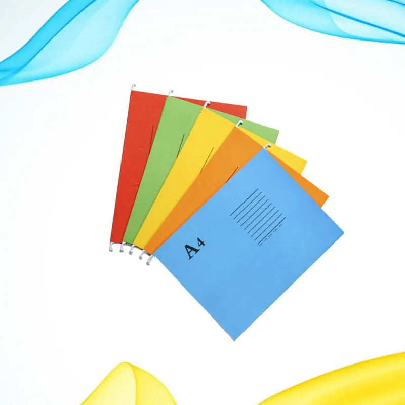5Pcs A4 Sized Suspension File Folder Hanging File Holder Paper Wear-resistant Frame Documents Organizer Desktop Office folder