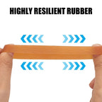 60/20PCS Widened Elastic Band Multipurpose Yellow Rubber Bands 6cm Big Size Stretchable Sturdy Rubber Elastic Band Office Supply