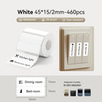 1 Roll NIIMBOT White/Cold Thermal Adhesive Label for B1 B21 B3S B31 B4 Anti-Oil Tear-Resistant Price Tag Home Bussiness Use