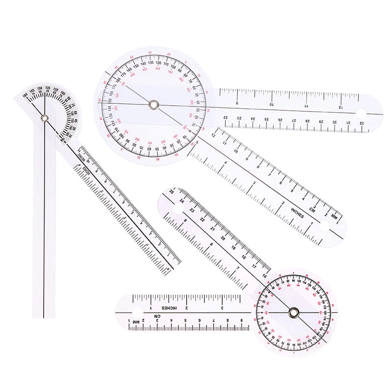 0- 360 Degree Goniometer Angle Medical Spinal Angle Ruler Angle Inclinometer Ruler Protractor Angle Finder Measuring Tools New