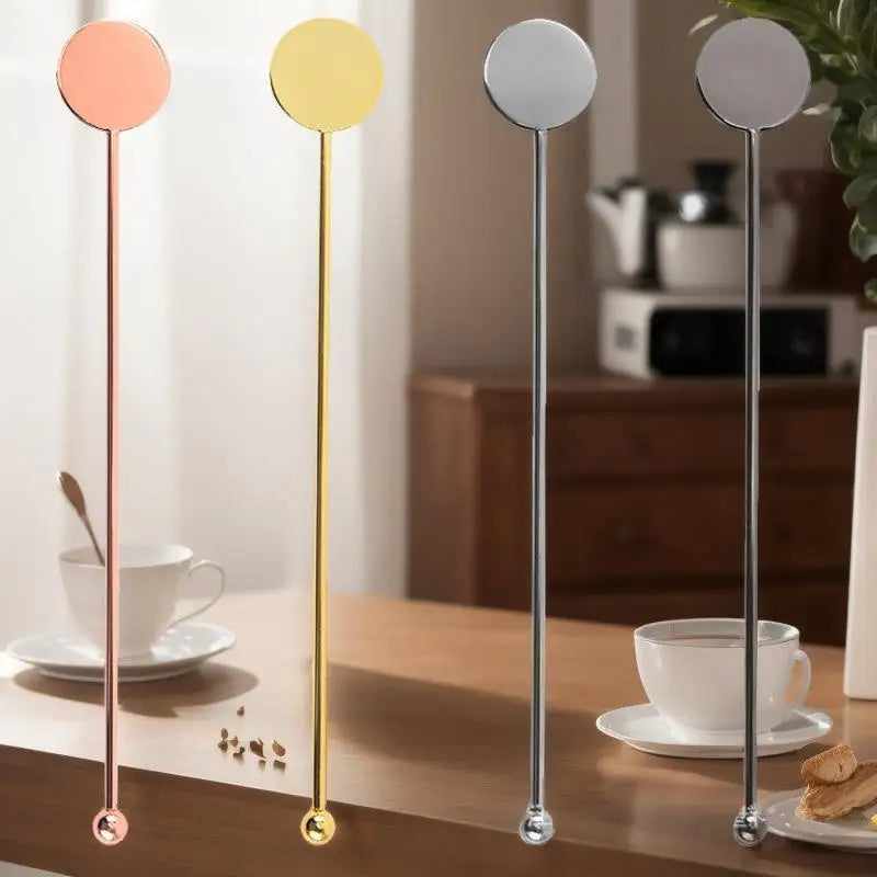 High-Grade 304 Stainless Steel Stirring Sticks Elegant Swizzle Rods For Cocktails Coffee Bar Restaurant Milk Tea Mixing