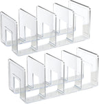 1/2pcs Acrylic File Holder, Clear File Sorter Desk File Organizer, Sturdy Desktop File Folder Organizer Rack for Office Supplies