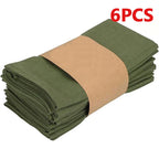 Table Cloth Napkins Durable Polyester Thicken Placemat Reusable for Kitchen Dining  Wedding Decoration 16inch*16inch