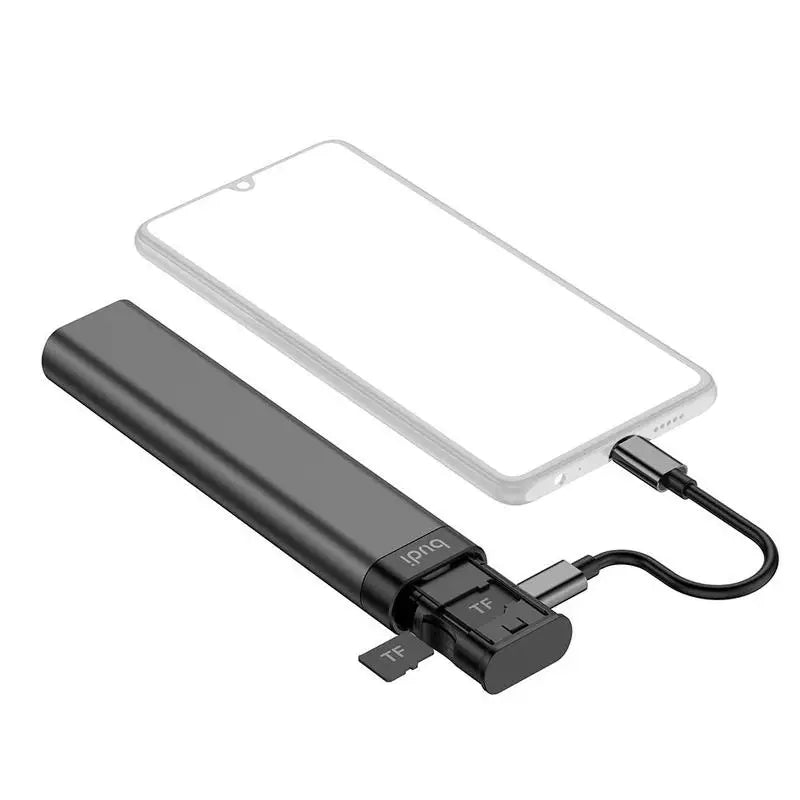BUDI Multi-function Smart Adapter Card Storage Data Cable USB Box Universal Card Reader for iphone USB Hub for Computer