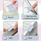 5 sheet/set Sticky Notes Bible Index Tabs Morandi Boho Theme Laminated Bible Tabs Studying Bible Index Memo Pads