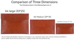 A6 A5 A4 Leather File Folder Data Package Document Bag Fashion Briefcase Data Contract Bill File Bag School Office Supplies