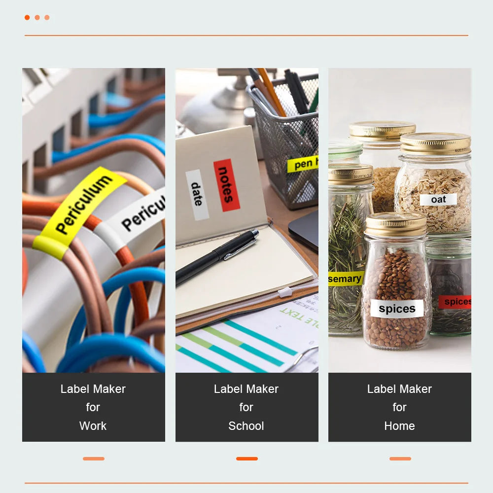 Portable Label Printer PS100E Print Heat Shrink Tube Iron on Fabric Tape Satin Ribbon No Ink Label Maker Industrial Machine