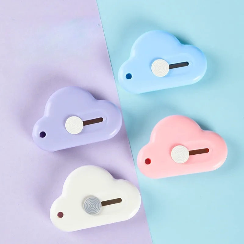 Cloud Mini Art Knife ABS+Blade Portable Utility Knife Paper Cutter Letter Opener Box Opener 4x6cm 10g