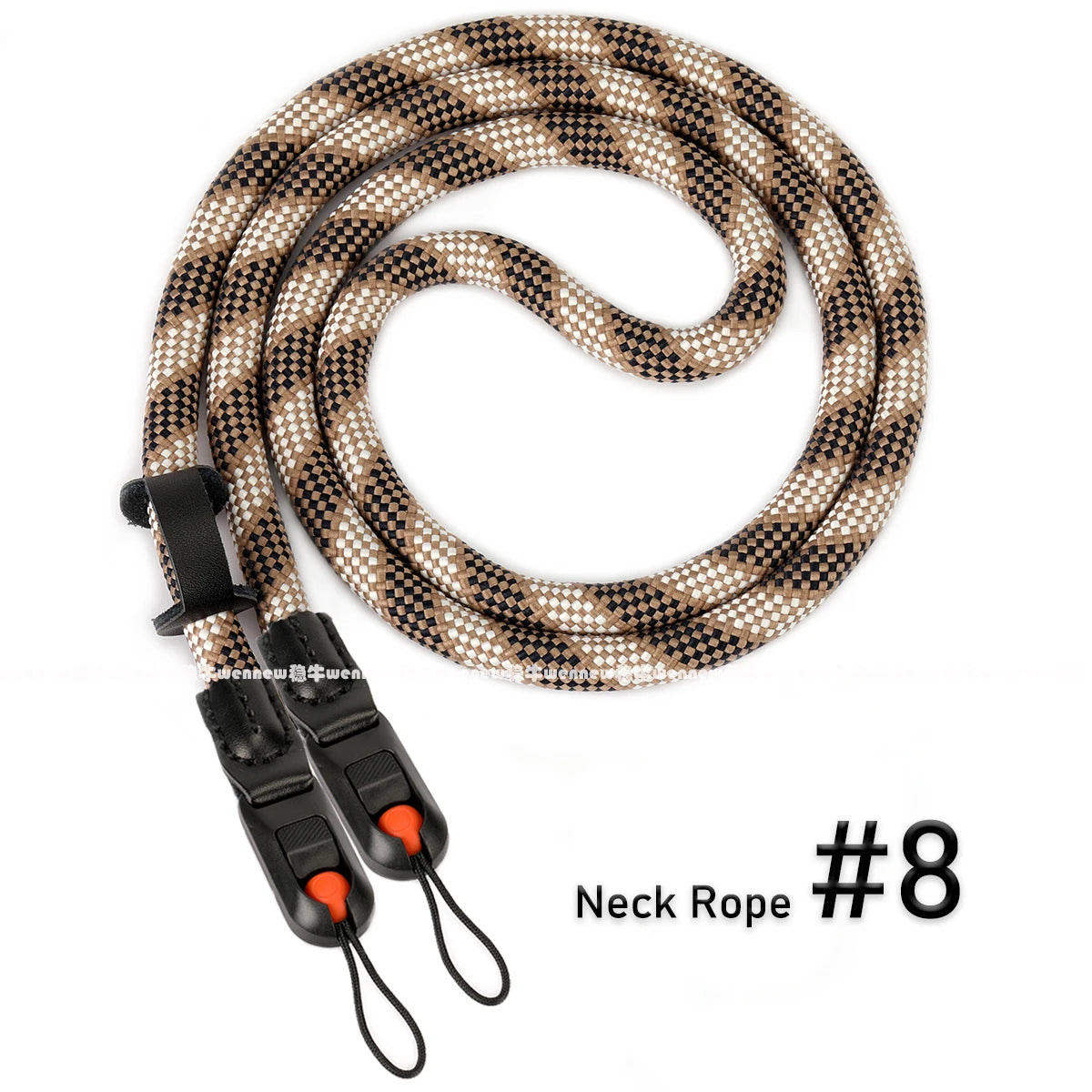 Quick Release Beads Round Rope Camera Shoulder Strap Lanyard for Canon Nikon Panasonic Sony Fujifilm Neck Strap Wrist Strap