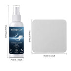 Screen Cleaner 50ml + Microfiber Polishing Cloth, Streak‑Free Phone/Laptop/Tablet/Monitor Kit, Removes Fingerprints & Dust
