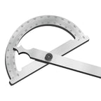 High Quality Stainless Steel Angle Finder Ruler High Precision 0-180 Degree Thickened Protractor for Woodworking Construction