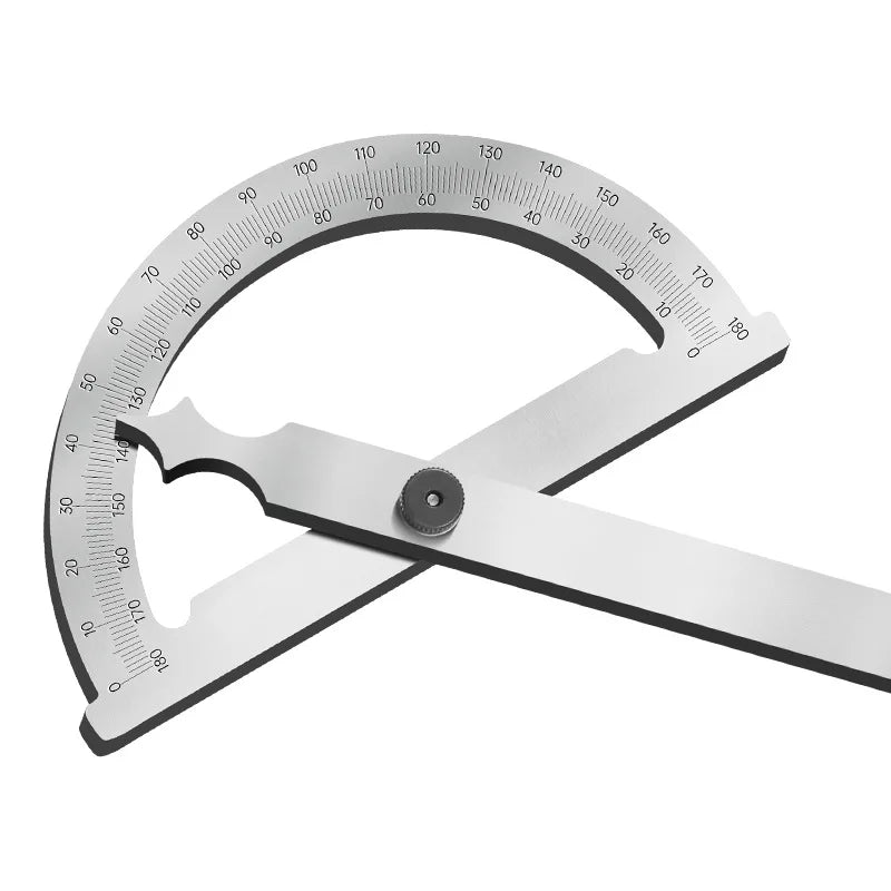 High Quality Stainless Steel Angle Finder Ruler High Precision 0-180 Degree Thickened Protractor for Woodworking Construction