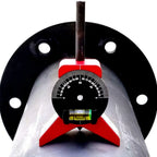 Pipe Center Finder, Pipefitter Tools W/Magnetic Centering Head Y-Type Pipe Fitting Tools W/Adjustable Dial Bubble Protractor