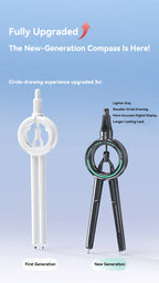 Press Student Compass Geometry Set Precision Digital Display Compass for Students Circle Drawing Gauge Tool Exam School Supplies