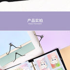 Heavy Duty A5 Card Binder W/ 55mm Large D-Rings 3-Ring Thick Photo Card Album W/ Elastic Band for K-pop Collection
