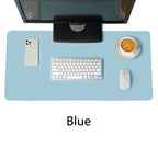 Portable Mouse pad large Gaming Waterproof Non-slip PU Leather Suede Desk Mat Computer Keyboard desk pad Mats white mousepad
