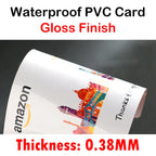100-1000pcs Custom PVC Business ID Card Own Design Logo Name Plastic Waterproof Double Side Glossy Matte Thank You 85.5*54mm