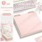 Multifunctional 120 Pages Loose-leaf Notebook Color Detachable Diary Book Grid Inner Pages Flip Up Hand Account Book Students