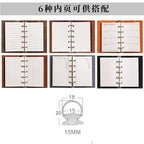 Refillable Dot Grid & Lined Paper Journal Planner Weekly Monthly Agenda To Do List Notebook Portable Office School Stationery Organizer Set
