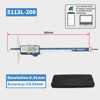 SHAHE Depth Vernier Caliper Micrometer 150/200/300 Mm Digital Vernier Caliper Stainless Steel Electric Digital Depth Gauge