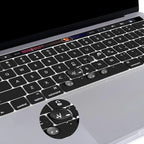 Keyboard Cover For MacBook Pro with Touch Bar 13&15 2016-2019 Model: A2159, A1989, A1990, A1706, A1707), Silicone Skin Protector