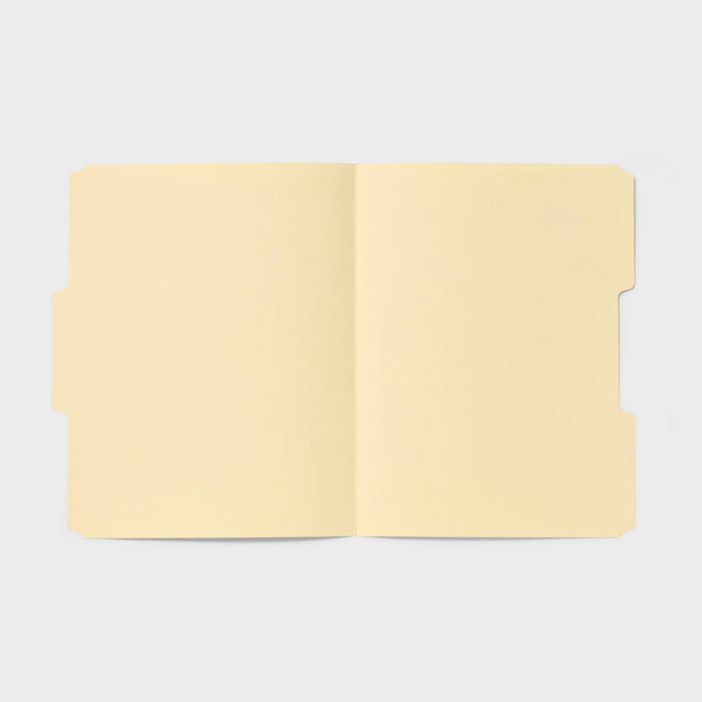 36pcs Manila File Folders With Top Tabs, Non-Pronged Letter Size, Paper, School Office, Custom Labels, Classic Brown